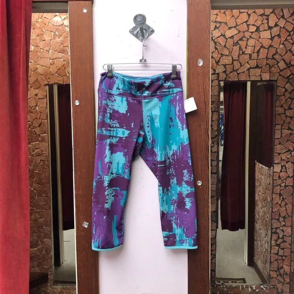 Kyodan size s yoga cropped pant tie dye Reversible